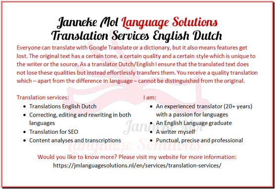 Translation services info flyer