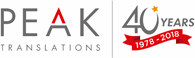 Peak Translations logo
